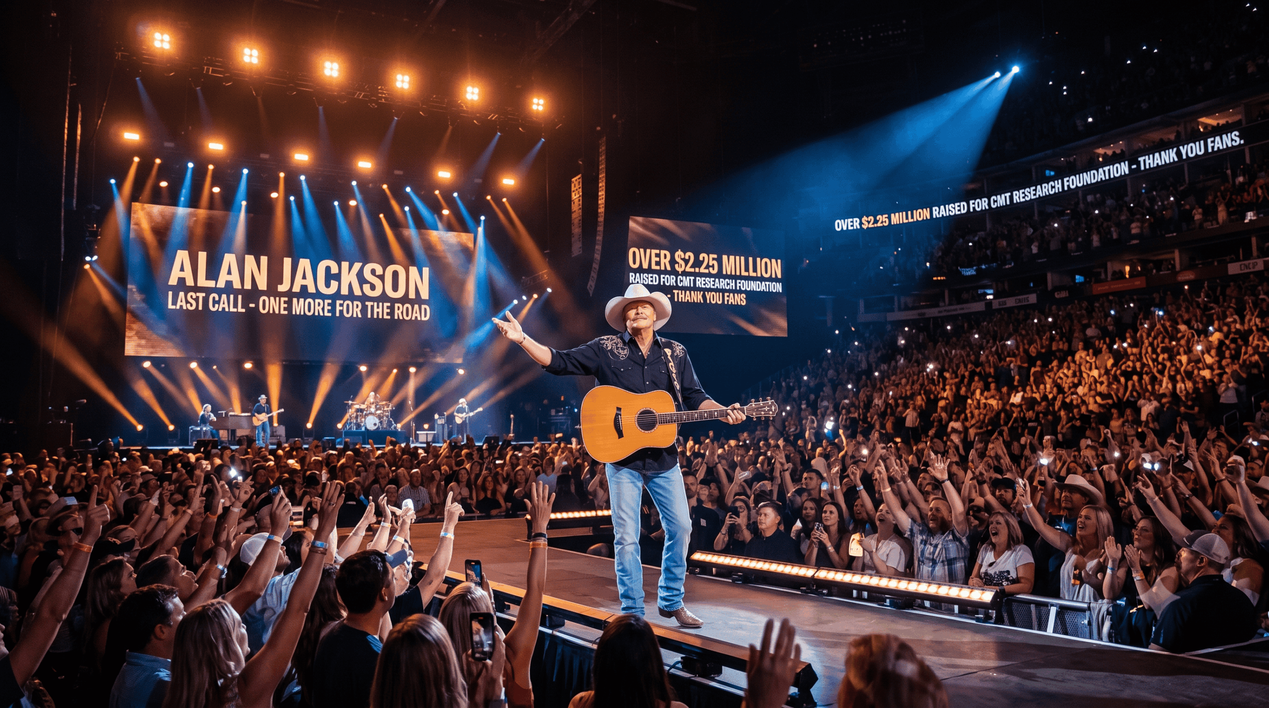 Alan Jackson Recauda Millones en su Concierto Final para la Fundación CMT